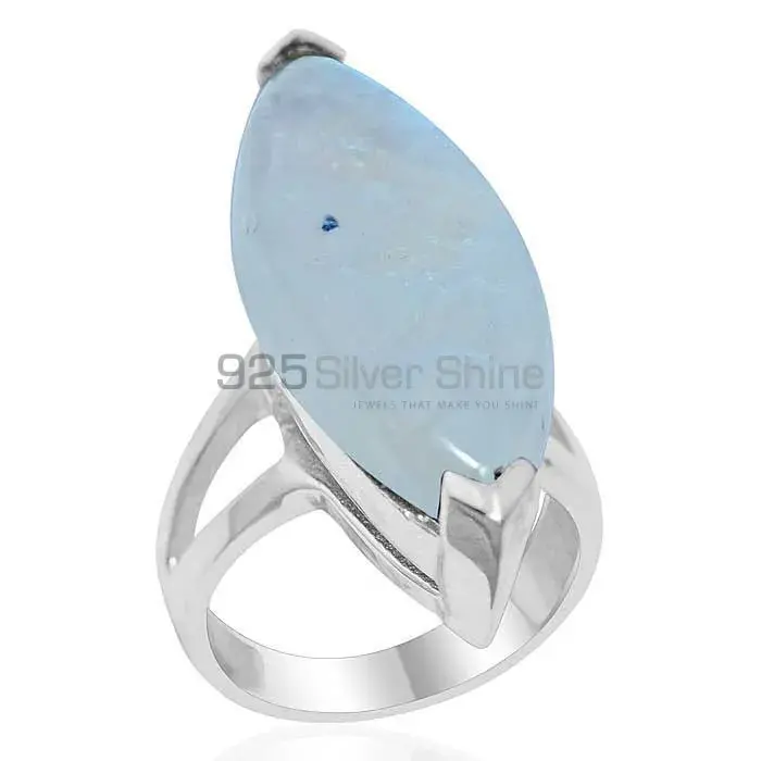 925 Sterling Silver Rings Suppliers In Genuine Chalcedony Gemstone 925SR1927