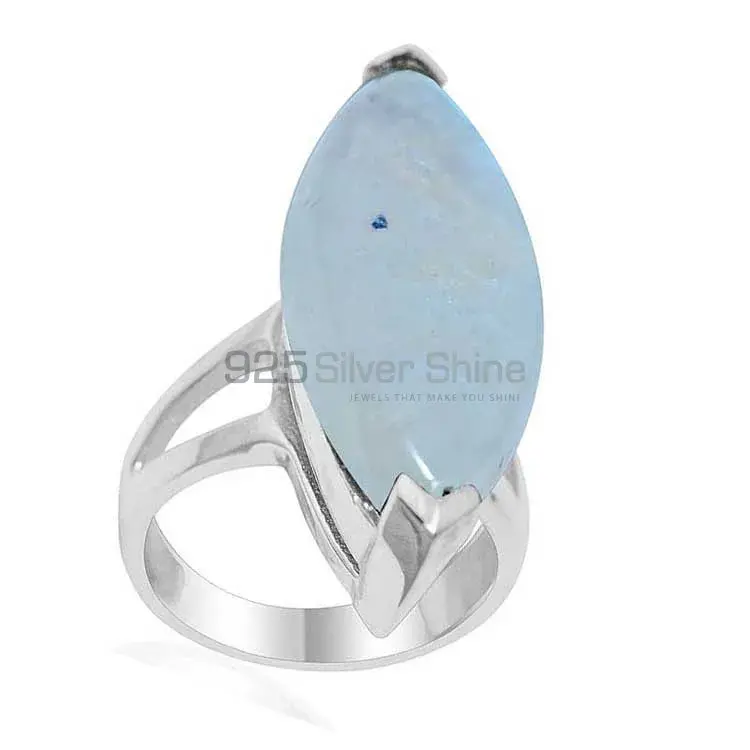 925 Sterling Silver Rings In Genuine Chalcedony Gemstone 925SR1927_1