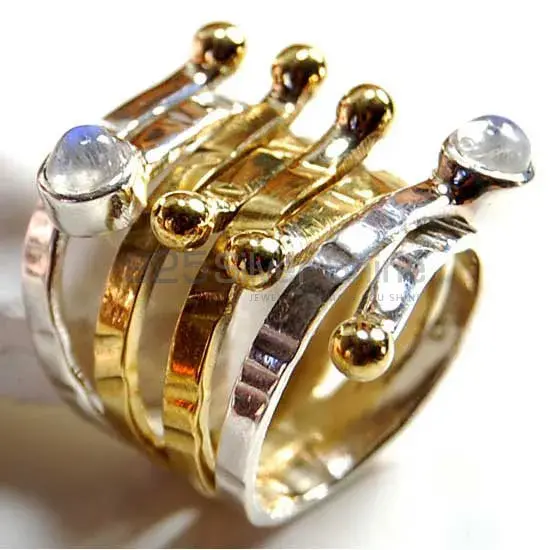 925 Sterling Silver Rings In Genuine Rainbow Moonstone 925SR3767