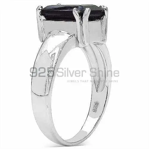925 Sterling Silver Rings In Genuine Smoky Quartz Gemstone 925SR3121_1