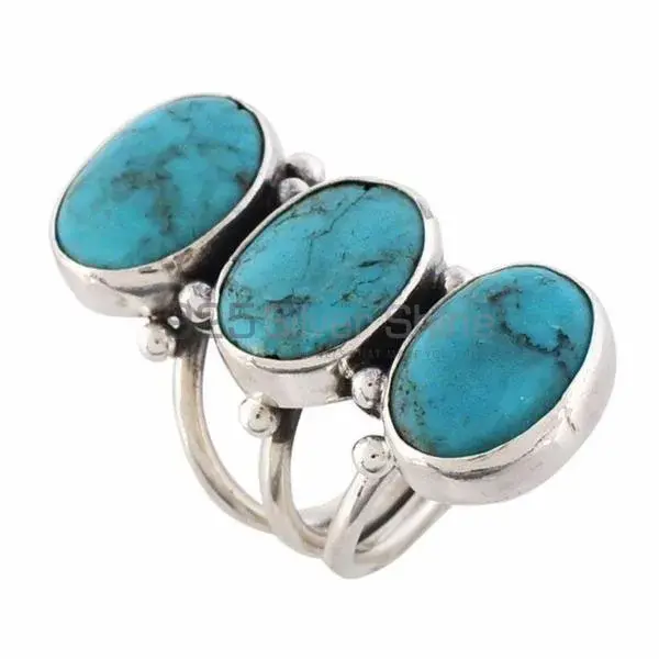 925 Sterling Silver Rings Suppliers In Genuine Turquoise Gemstone 925SR3688
