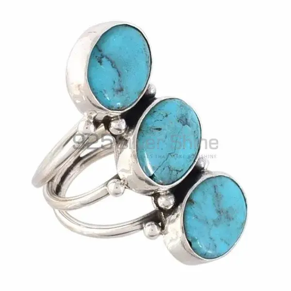 925 Sterling Silver Rings Suppliers In Genuine Turquoise Gemstone 925SR3688_0