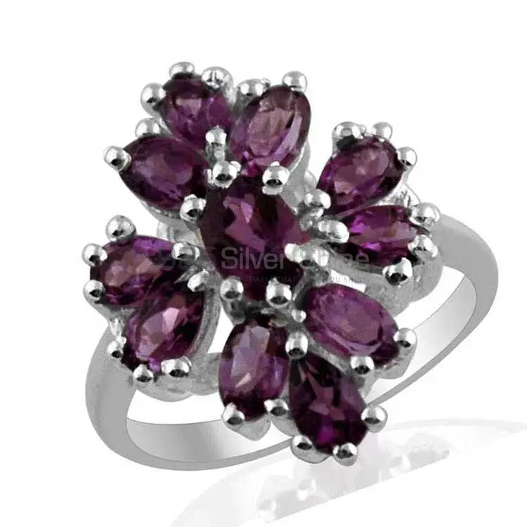 925 Sterling Silver Rings In Natural Amethyst Gemstone 925SR1384_1