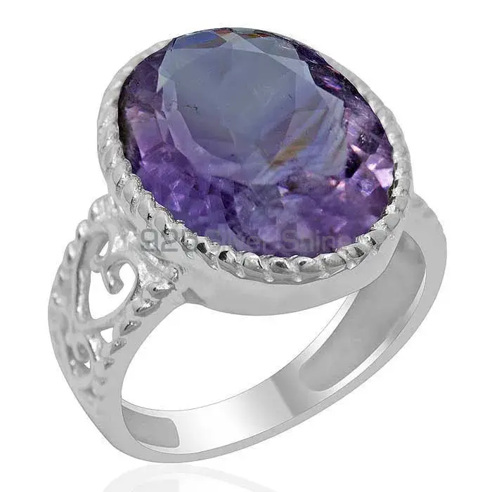 Natural Amethyst Sterling Silver Rings 925SR1925