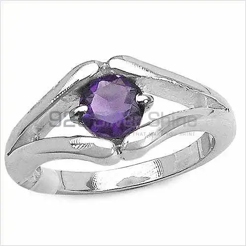 925 Sterling Silver Rings Suppliers In Natural Amethyst Gemstone 925SR3213