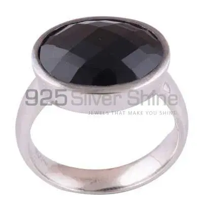 925 Sterling Silver Rings In Natural Black Onyx Gemstone 925SR3450