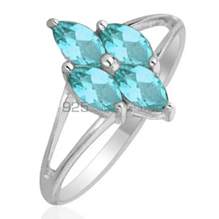 925 Sterling Silver Rings Suppliers In Natural Blue Topaz Gemstone 925SR1846_0