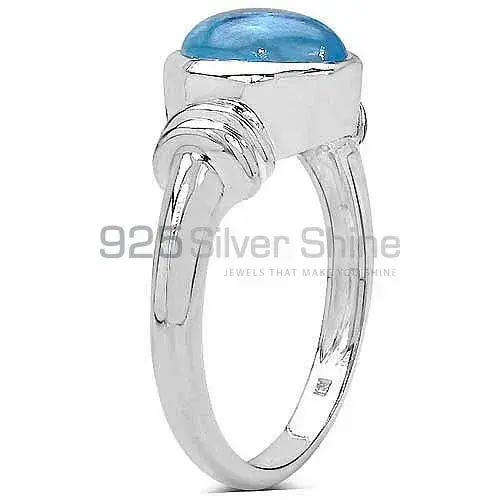 925 Sterling Silver Rings Suppliers In Natural Blue Topaz Gemstone 925SR3292_0