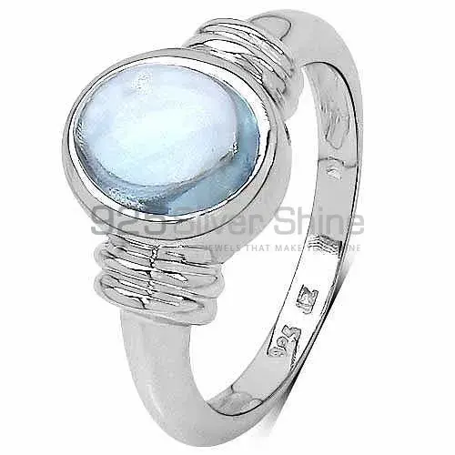 925 Sterling Silver Rings Suppliers In Natural Blue Topaz Gemstone 925SR3292_1