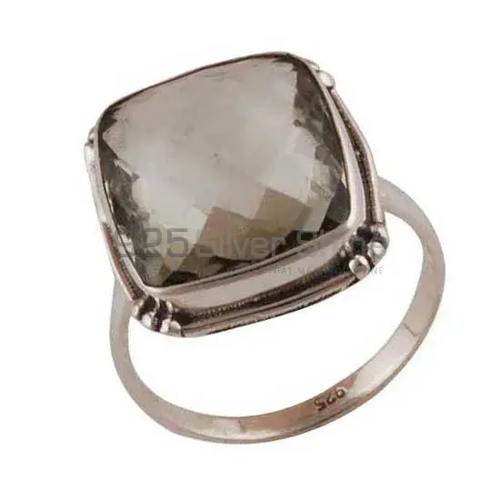 Green Amethyst Gemstone Women's Silver Rings 925SR4038_0