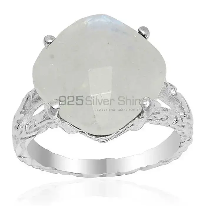 925 Sterling Silver Rings Suppliers In Natural Rainbow Moonstone 925SR1621