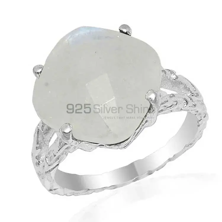 925 Sterling Silver Rings In Natural Rainbow Moonstone 925SR1621_1