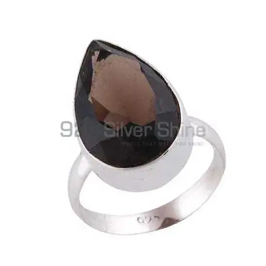 925 Sterling Silver Rings Suppliers In Natural Smoky Quartz Gemstone 925SR3529_0
