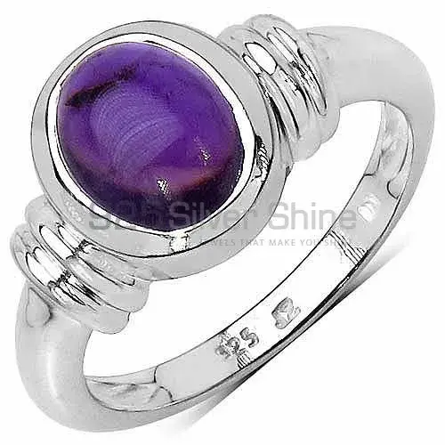 Amethyst February Birthstone Silver Rings 925SR3293