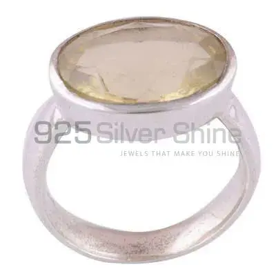 Citrine Gemstone Sterling Silver Wedding Rings 925SR3451