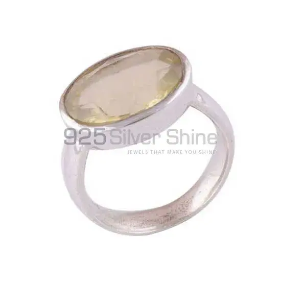 Citrine Gemstone Sterling Silver Wedding Rings 925SR3451_0