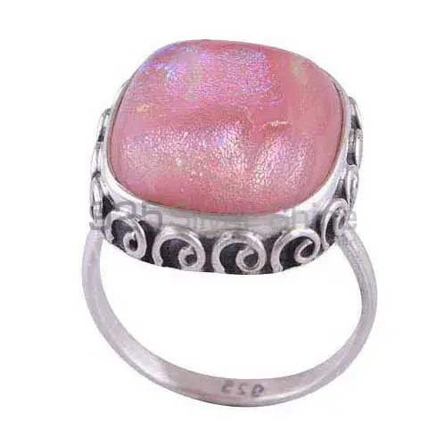 925 Sterling Silver Rings Suppliers In Semi Precious Dichroic Glass Gemstone 925SR2962_1