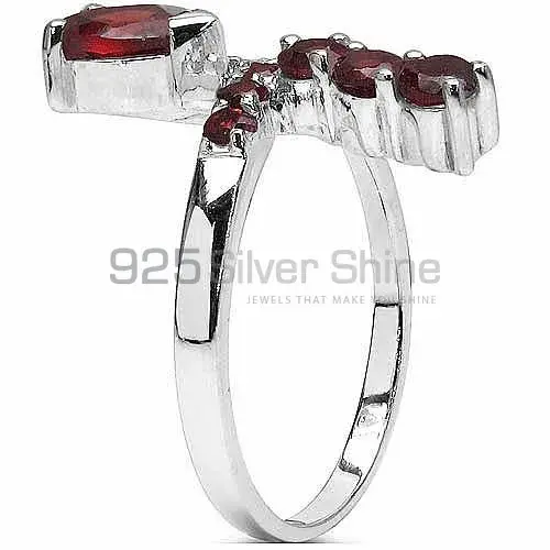 925 Sterling Silver Rings Suppliers In Semi Precious Garnet Gemstone 925SR3041_0