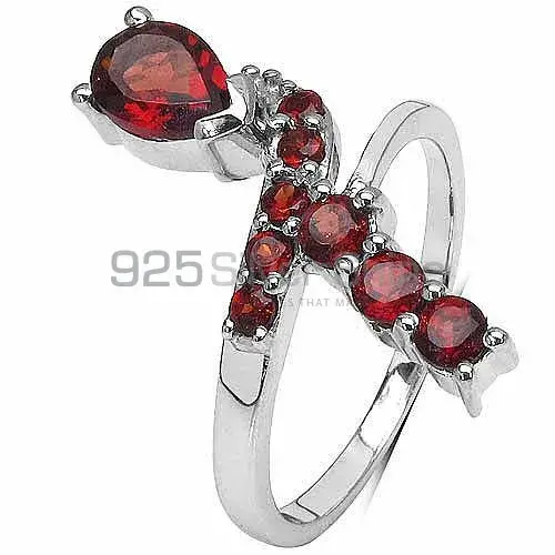 925 Sterling Silver Rings Suppliers In Semi Precious Garnet Gemstone 925SR3041_2