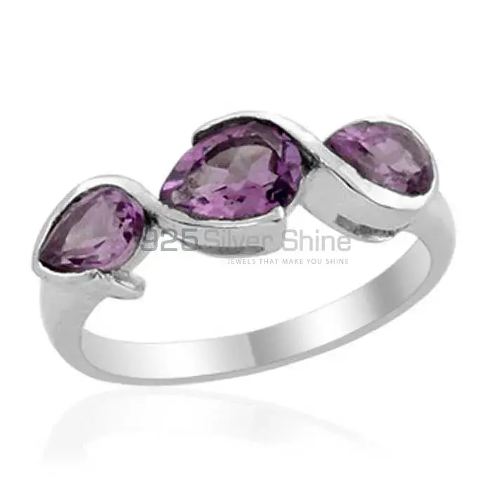 925 Sterling Silver Rings Wholesaler In Genuine Amethyst Gemstone 925SR2003