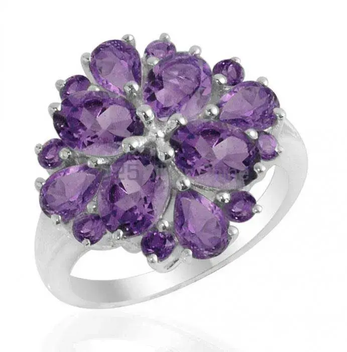 925 Sterling Silver Rings Wholesaler In Genuine Amethyst Gemstone 925SR2161