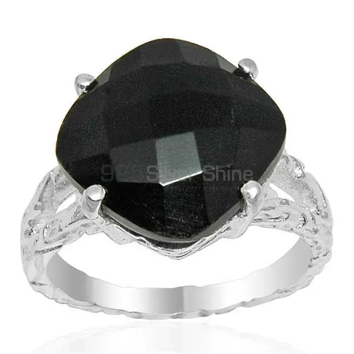 925 Sterling Silver Rings In Genuine Black Onyx Gemstone 925SR1620