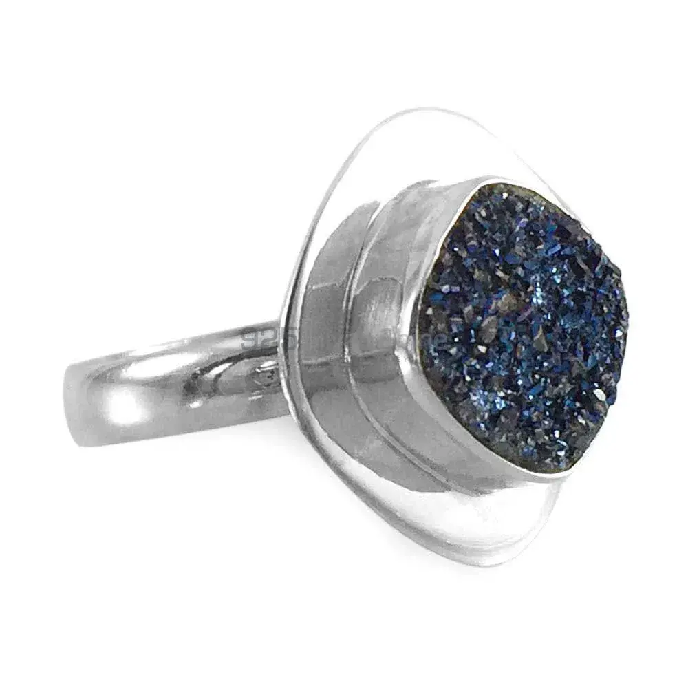 925 Sterling Silver Rings In Genuine Druze Gemstone 925SR3843_0