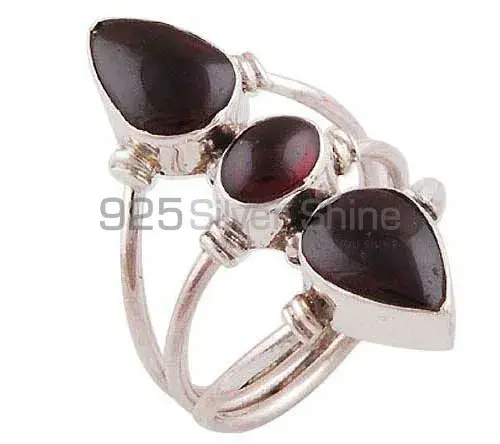 925 Sterling Silver Rings In Genuine Garnet Gemstone 925SR2802_1