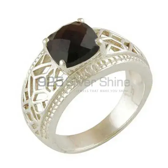 925 Sterling Silver Rings Wholesaler In Genuine Smoky Quartz Gemstone 925SR3449_0