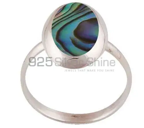 925 Sterling Silver Rings In Natural Abalone Shell Gemstone 925SR2879_0