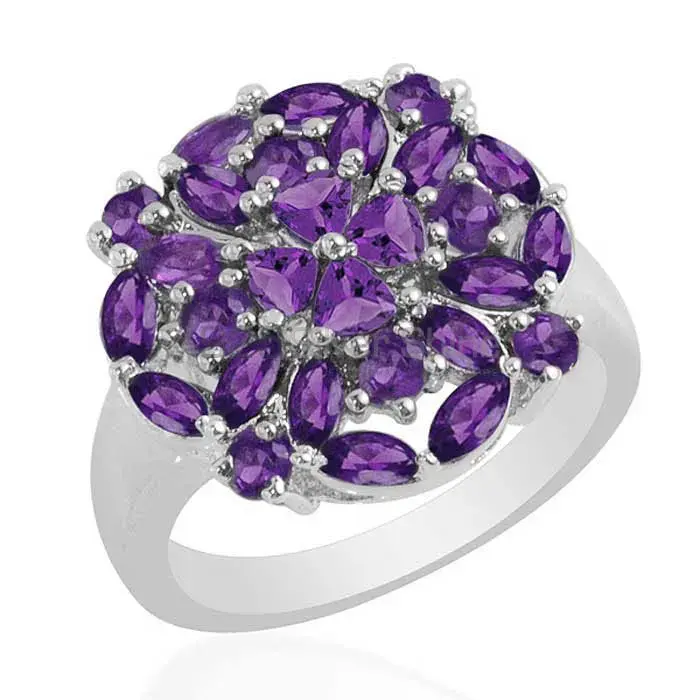 925 Sterling Silver Rings Wholesaler In Natural Amethyst Gemstone 925SR1697