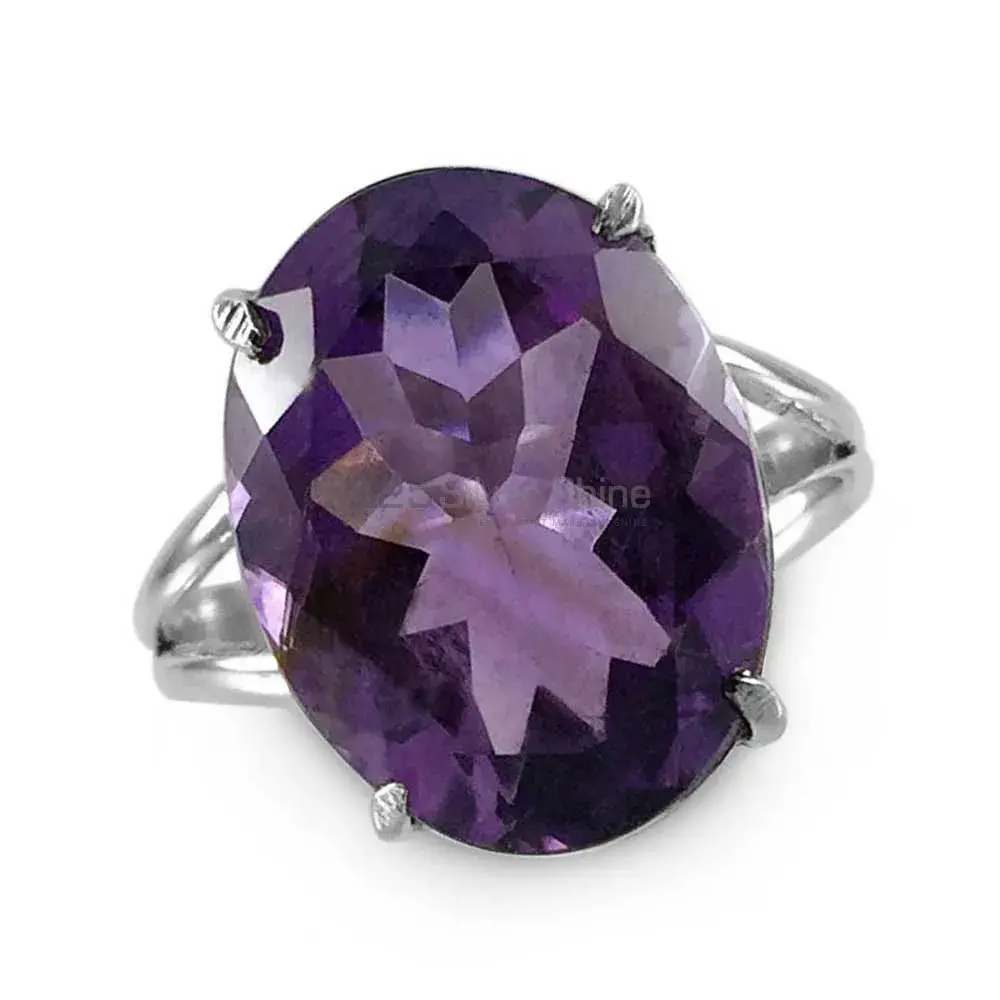 Amethyst Gemstone Sterling Silver Rings 925SR3841_0