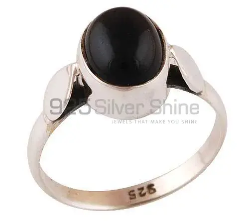 925 Sterling Silver Rings In Natural Black Onyx Gemstone 925SR2800