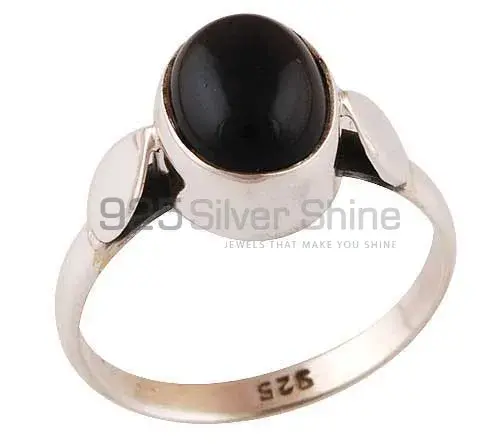 925 Sterling Silver Rings In Natural Black Onyx Gemstone 925SR2800_0