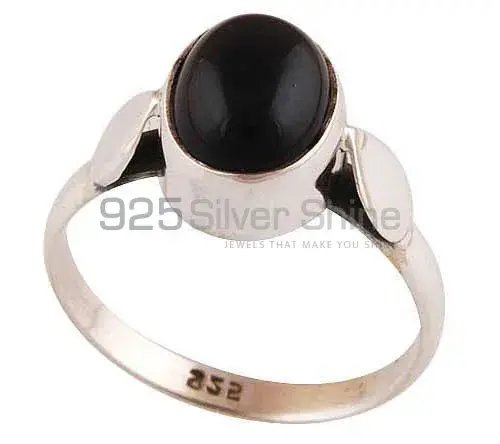925 Sterling Silver Rings In Natural Black Onyx Gemstone 925SR2800_0