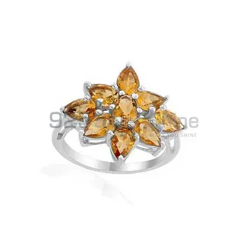 925 Sterling Silver Rings Wholesaler In Natural Citrine Gemstone 925SR2001_0