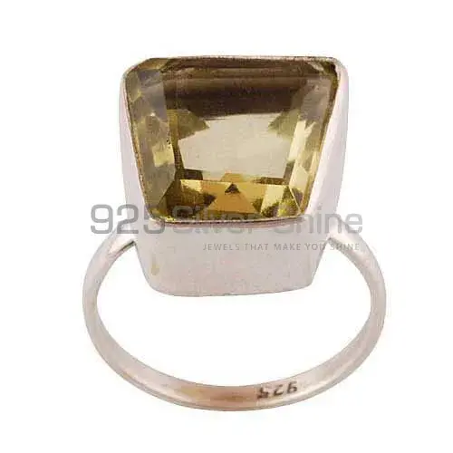 Citrine Gemstone Silver Women's Anniversary Rings 925SR3526