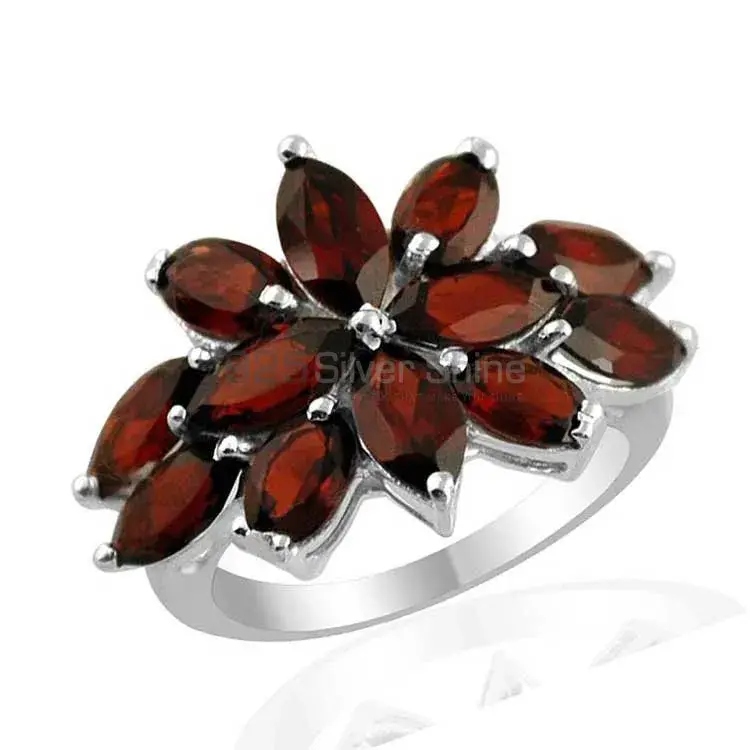 925 Sterling Silver Rings In Natural Garnet Gemstone 925SR1381_1