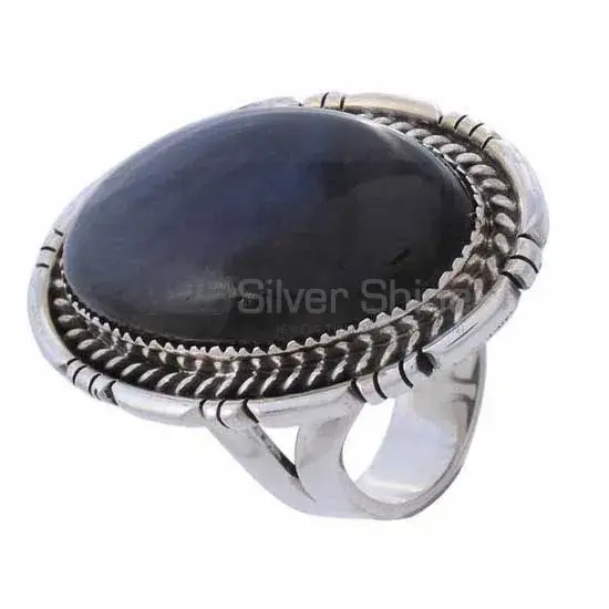 925 Sterling Silver Rings In Natural Labradorite Gemstone_0
