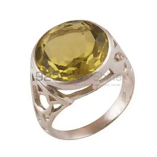 925 Sterling Silver Rings In Natural Lemon Topaz Gemstone 925SR3877_1