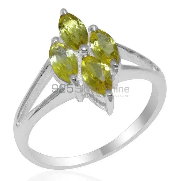 925 Sterling Silver Rings In Natural Peridot Gemstone 925SR1843_0