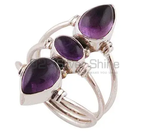 925 Sterling Silver Rings In Semi Precious Amethyst Gemstone 925SR2801_0