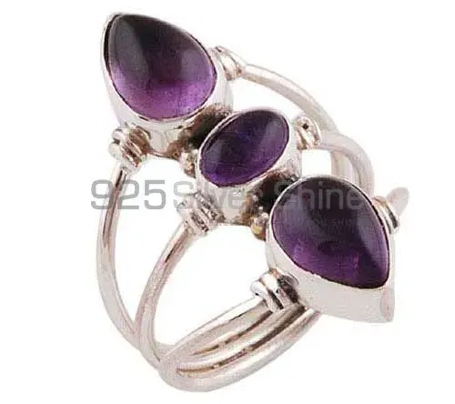 925 Sterling Silver Rings Wholesaler In Semi Precious Amethyst Gemstone 925SR2801_0