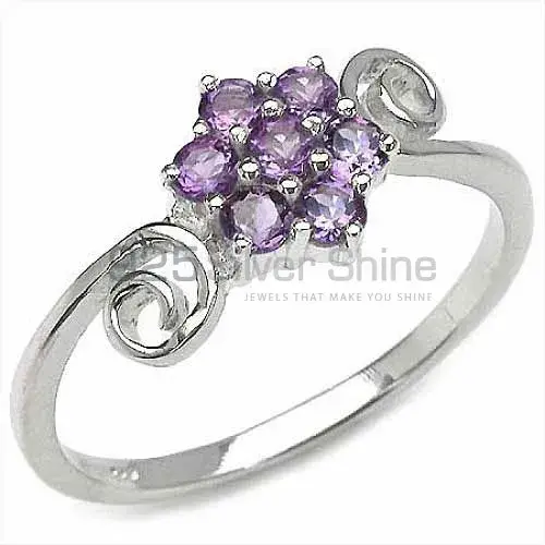 925 Sterling Silver Rings In Semi Precious Amethyst Gemstone 925SR3117_0