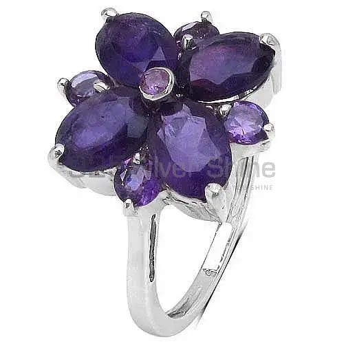 925 Sterling Silver Rings In Semi Precious Amethyst Gemstone 925SR3290_0
