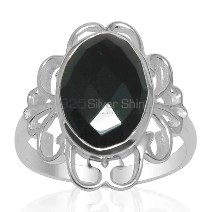 925 Sterling Silver Rings In Semi Precious Black Onyx Gemstone 925SR1461