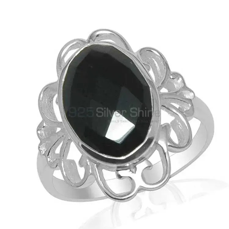 925 Sterling Silver Rings Wholesaler In Semi Precious Black Onyx Gemstone 925SR1461_0
