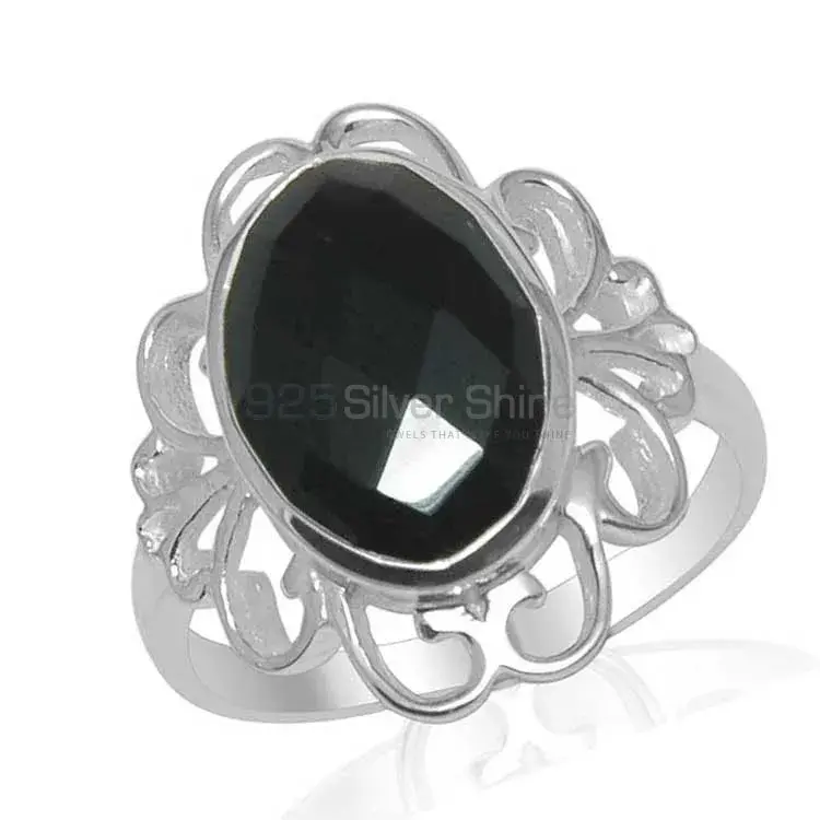 925 Sterling Silver Rings In Semi Precious Black Onyx Gemstone 925SR1461_0