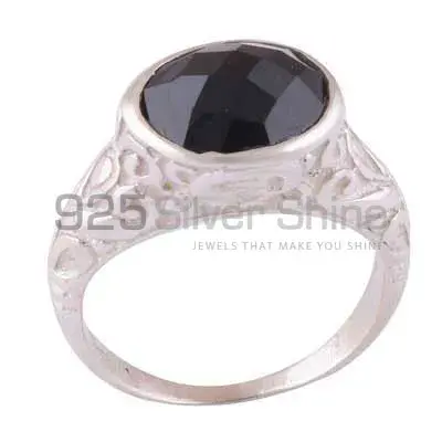 925 Sterling Silver Rings In Semi Precious Black Onyx Gemstone 925SR3957