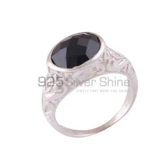 925 Sterling Silver Rings In Semi Precious Black Onyx Gemstone 925SR3957_0
